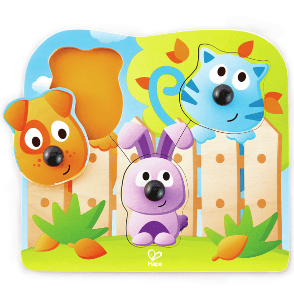 Nagy Fogantyús Háziállatos Kirakó 12hó+