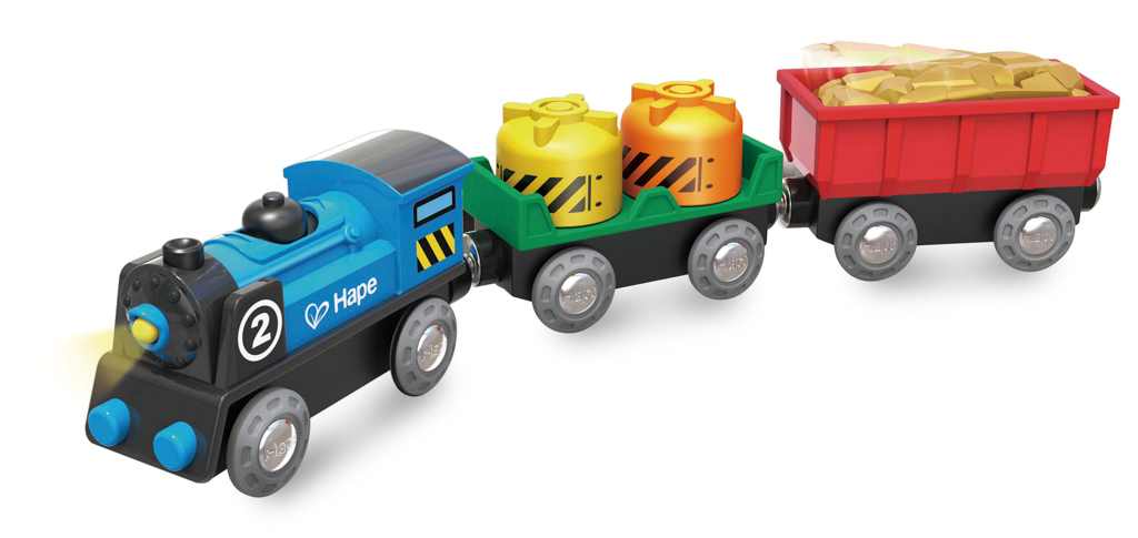 Elemes tehervagon szett – mozdony + 2 vagon